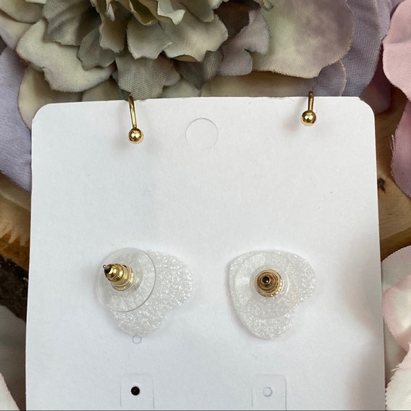 Gold Crystal Flower Ear Cuff Dangle Earring - Picture 10 of 11